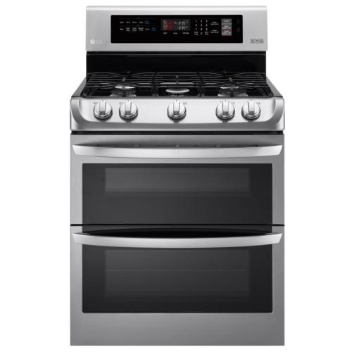 LDG4311ST 30-Inch Stainless Double Oven Gas Range Convection 6.9 Cuft