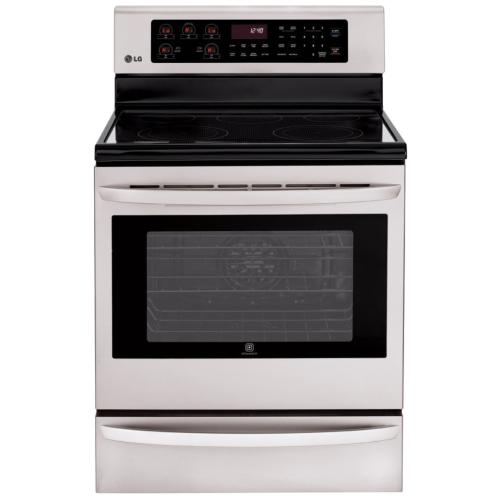 LRE3025ST 6.3 Cu. Ft. Capacity Single Oven Electric Range With Infrared Grill And True Convection