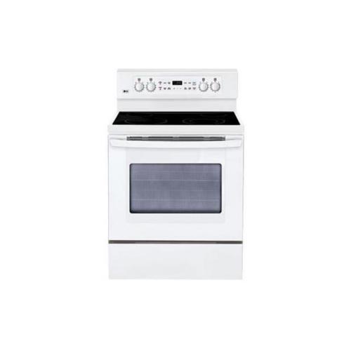 LRE3091SW Extra-large Capacity Freestanding Electric Range With Precisetemp Baking System.