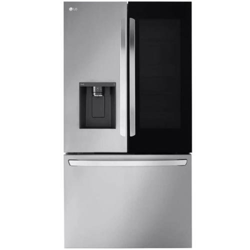 LRFOC2606S 26 Cu. Ft. Smart Instaview Counter-depth Max French Door Refrigerator