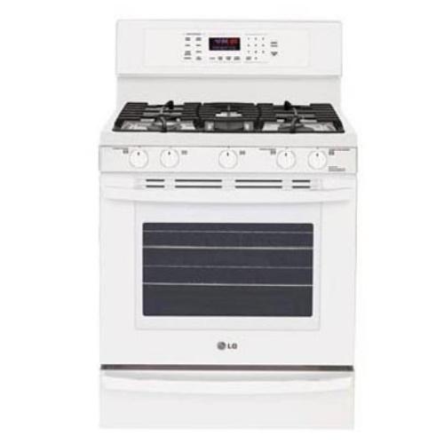 LRG3095SW 5.4 Cu. Ft. Capacity Gas Single Oven Range With Evenjet Convection System