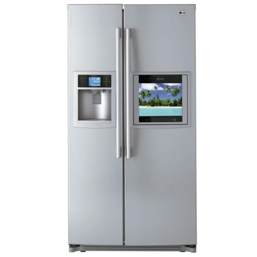 LSC27991TT 26.2 Cu.ft. Total Capacity Side By Side Tv Refrigerator With Hd Ready Lcd Tv And Weather Info Center