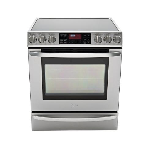 LSE3092ST 5.4 Cu. Ft. Capacity Electric Single Oven Slide-in Range With Dual Convection And Baking Drawer