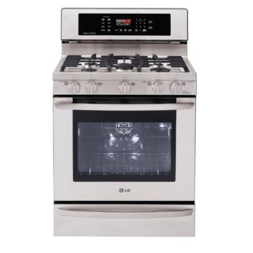 LSRG309ST Lg Studio - 5.4 Cu. Ft. Capacity Gas Single Oven Range With Evenjet Convection System