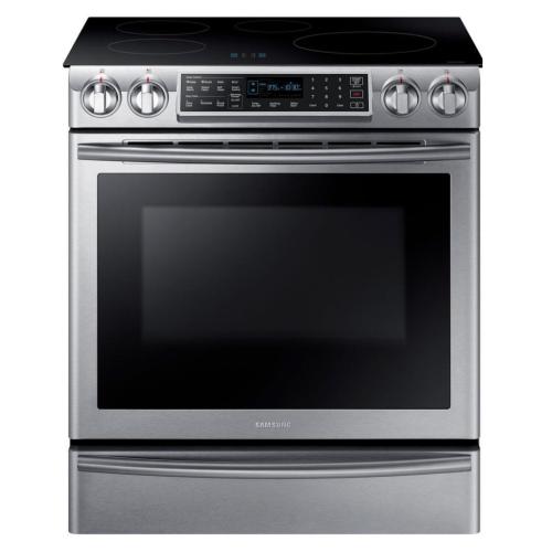 NE58K9560WS/AC 5.8 Cu. Ft. Electric Induction Self-cleaning Slide-in Smart Range With Convection - Stainless Steel