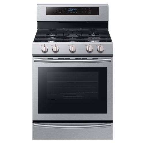 NX58M6650WS/AA 5.8 Cu. Ft. True Convection With Steam Gas Range