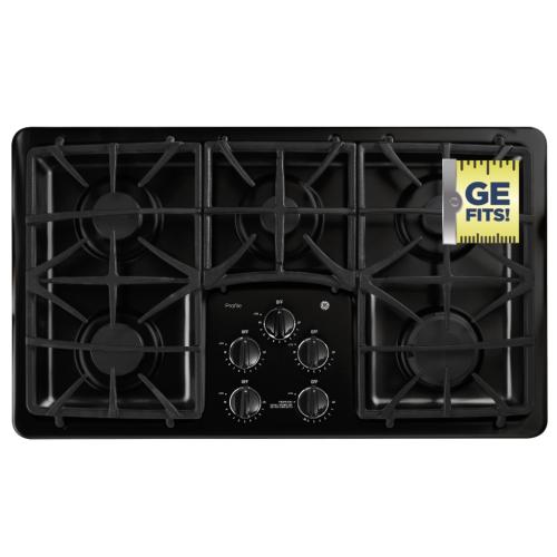 PGP966DET1BB Ge Profile Series 36" Built-in Gas Cooktop