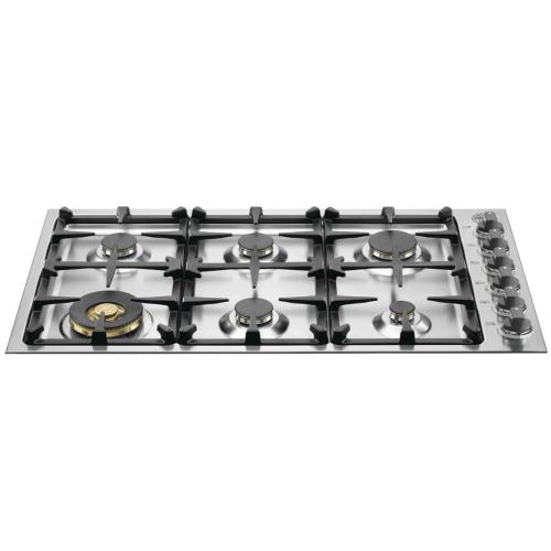 QB36M600X 36-Inch Gas Cooktop With 6 Sealed Brass Burners