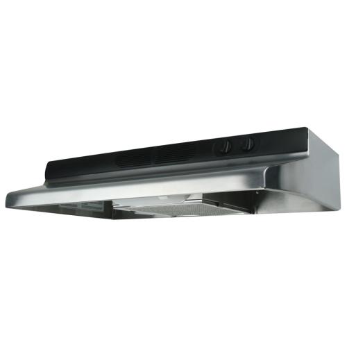 QZ2308 30-Inch Under Cabinet Range Hood With Infinite Speed Controls, Stainless Steel