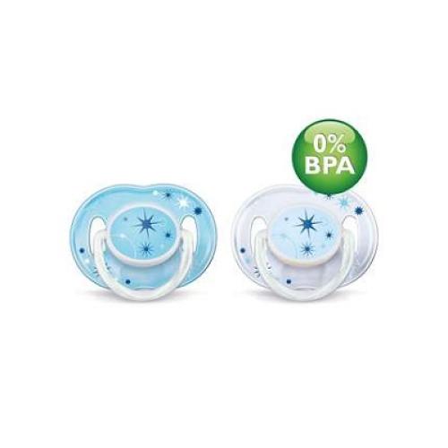 SCF176/21 Avent Night Time Pacifiers 0-6M Bpa-free