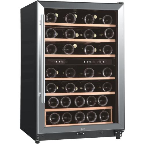 WHS168WES1 45 Bottle Dual Zone Wine Cooler