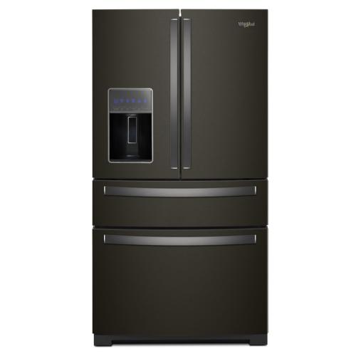 WRX986SIHV00 36-Inch Wide 4 Door-refrigerator Black Stainless
