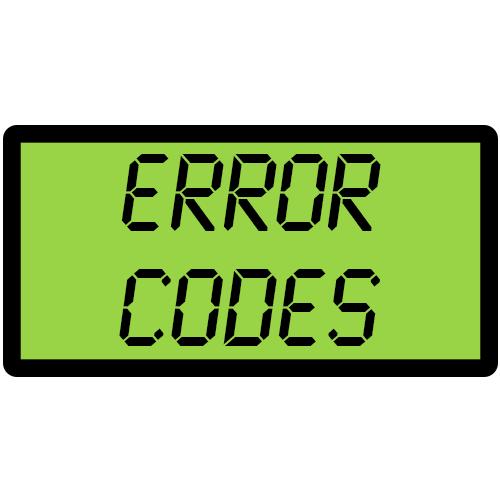 Error Codes Replacement Parts